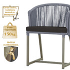 8 Cadeiras De Jantar Área Noronha Em Alumínio Com Pintura Fen