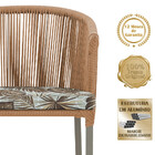 8 Cadeiras De Jantar Área Noronha Em Alumínio Com Pintura Fen