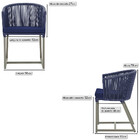 8 Cadeiras De Jantar Área Noronha Em Alumínio Com Pintura Fen