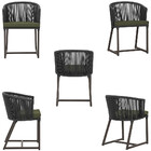 8 Cadeiras De Jantar Área Noronha Em Alumínio Com Pintura Mar