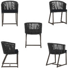 8 Cadeiras De Jantar Área Noronha Em Alumínio Com Pintura Mar