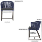 8 Cadeiras De Jantar Área Noronha Em Alumínio Com Pintura Mar