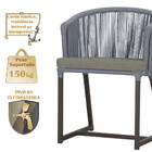 8 Cadeiras De Jantar Área Noronha Em Alumínio Com Pintura Mar