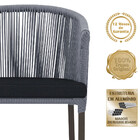 8 Cadeiras De Jantar Área Noronha Em Alumínio Com Pintura Mar