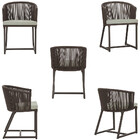 8 Cadeiras De Jantar Área Noronha Em Alumínio Com Pintura Mar