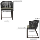 8 Cadeiras De Jantar Área Noronha Em Alumínio Com Pintura Mar