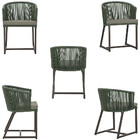 8 Cadeiras De Jantar Área Noronha Em Alumínio Com Pintura Mar