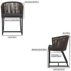 8 Cadeiras De Jantar Área Noronha Em Alumínio Com Pintura Pre