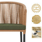 8 Cadeiras De Jantar Área Noronha Em Alumínio Com Pintura Pre