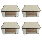 8 Caixa Organizadora Resistente Lençol Anti Mofo Closet Ziper