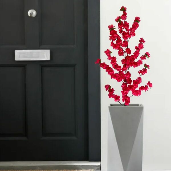 8 Cerejeiras Artificiais Pink Para Decoração De Vasos E Ambie