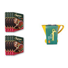 8 Cxs Filtro Café 103 + Porta Filtro Colorido Supremo Reutili