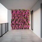 8 Flores De Glicínia Artificial Pendente Com Haste Flexível P