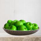 8 Frutas Artificiais -  Maçã Verde Com Acabamento Realista Pa