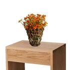 8 Galhos De Mosquitinho Laranja Artificial Para Buquê De Noiv