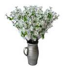 8 Galhos De Sakura Branco Artificial Realista 60cm Para Decor