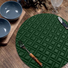 8 Jogo Americano Bag Alto Padrão Impermeável Redondo Vd Pvc