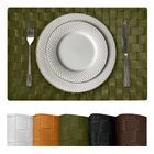 8 Jogo Americano Botte Alto Padrão Impermeável Pvc Vr - Verde