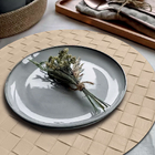 8 Jogo Americano Botte Alto Padrão Impermeável Redondo Vr - B