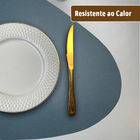 8 Jogo Americano Dupla Face Sousplat Couro Pvc Organico Vr -