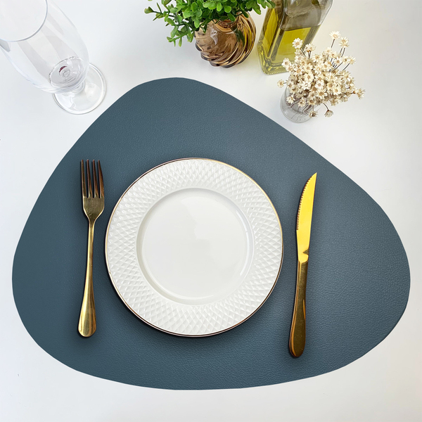 8 Jogo Americano Dupla Face Sousplat Couro Pvc Organico Vr -