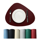 8 Jogo Americano Dupla Face Sousplat Couro Pvc Organico Vr -