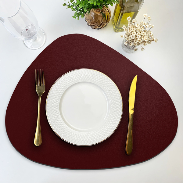 8 Jogo Americano Dupla Face Sousplat Couro Pvc Organico Vr -