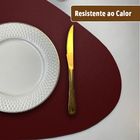 8 Jogo Americano Dupla Face Sousplat Couro Pvc Organico Vr -