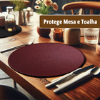 8 Jogo Americano Dupla Face Sousplat Lux Couro Pvc Lagoa Vn