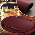 8 Jogo Americano Dupla Face Sousplat Lux Couro Pvc Lagoa Vn