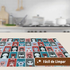 8 Jogo Americano Infantil Pets Impermeável Pvc 8 Lugares