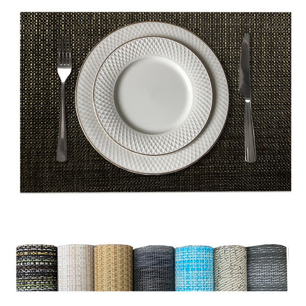 8 Jogo Americano Mesa Posta Luxo Impermeável Mz Rust 2 Vr - M