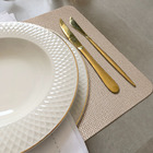 8 Jogo Americano Mesa Posta Luxo Impermeável Pvc Plh Nud