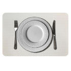 8 Jogo Americano Mesa Posta Luxo Impermeável Pvc Trm Br