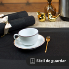 8 Jogo Americano Mesa Posta Luxo Restaurante Bar Pvc St Pt