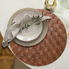 8 Jogo Americano N Botte Alto Padrão Impermeável Redondo Vr -