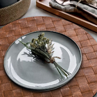 8 Jogo Americano N Botte Alto Padrão Impermeável Redondo Vr -