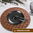 8 Jogo Americano N Botte Alto Padrão Impermeável Redondo Vr -