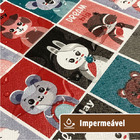 8 Jogo Americano Redondo Infantil Pets Impermeável Pvc