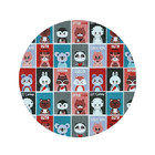 8 Jogo Americano Redondo Infantil Pets Impermeável Pvc