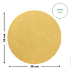 8 Jogo Americano Redondo Juta - Amarelo