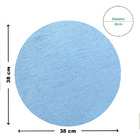 8 Jogo Americano Redondo Juta - Azul Claro