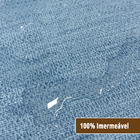 8 Jogo Americano Redondo Juta - Azul Claro