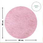 8 Jogo Americano Redondo Juta - Rosa