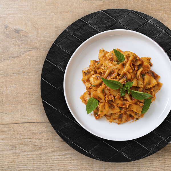 8 Jogo Americano Redondo Kori Preto Impermeável Pvc - Kori Pr