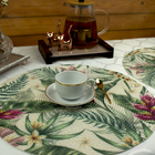 8 Jogo Americano Redondo Mesa Posta Sousplat Luxo Pvc M08