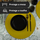 8 Jogo Americano Redondo Mesa Posta Sousplat Luxo Pvc Mam