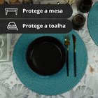 8 Jogo Americano Redondo Mesa Posta Sousplat Luxo Pvc Maz3