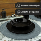 8 Jogo Americano Redondo Mesa Posta Sousplat Luxo Pvc Maz