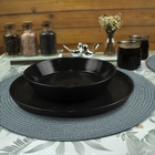 8 Jogo Americano Redondo Mesa Posta Sousplat Luxo Pvc Mcz2